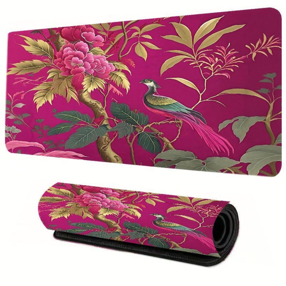 Gaming Accessories Pink - Ярко-розовый коврик для стола с узором