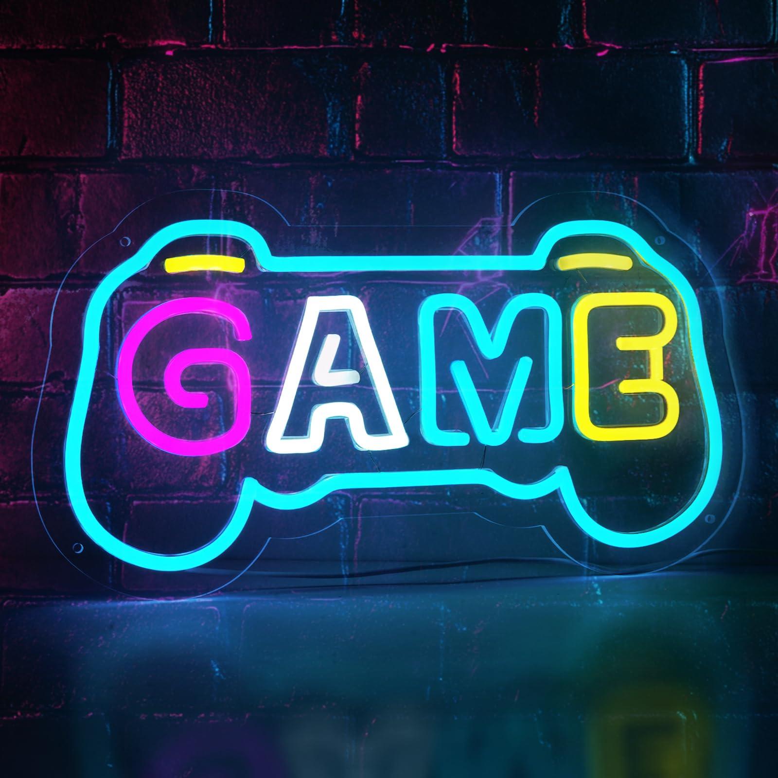 Gaming Accessories Boys - Неоновая вывеска для геймерской комнаты: USB