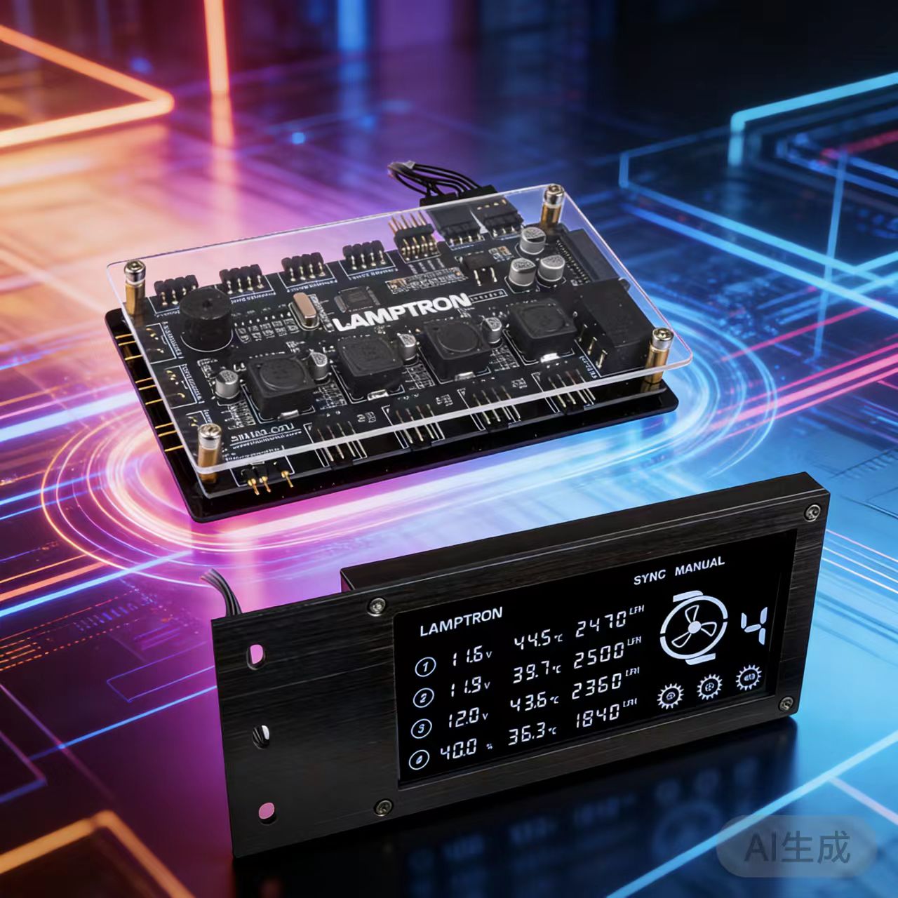 Gaming Hardware And Accessories - LAMPTRON RW460 Устройство управления водяным охлаждением,