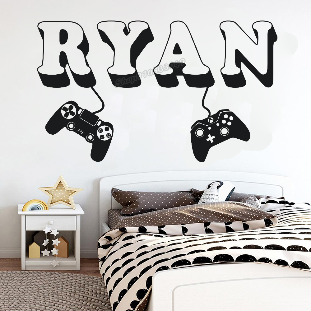 Gaming Accessories Wall - Наклейка на стену для геймера, контроллер