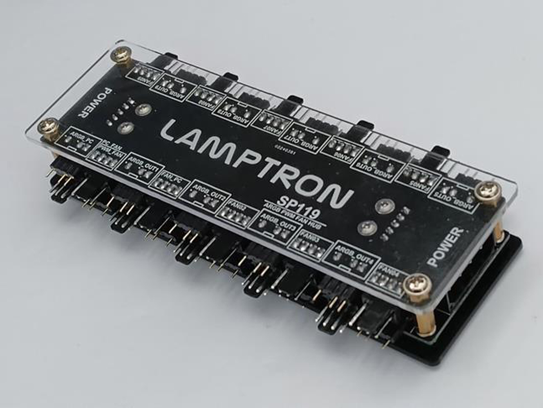 Gaming Hardware And Accessories - LAMPTRON 20-канальный ARGB PWM контроллер вентиляторов