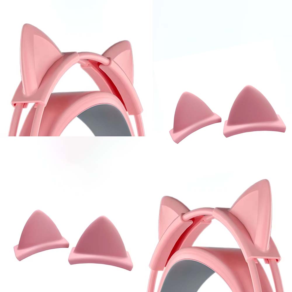 Gaming Accessories Pink - Розовые силиконовые подвески в виде кошачьих
