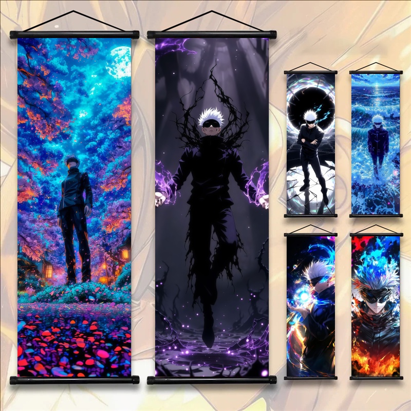 Gaming Accessories Wall - Постер-свиток из ткани с изображением Годжо
