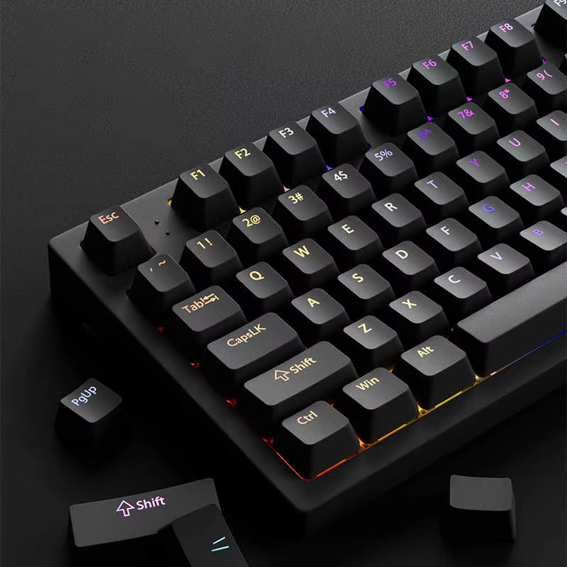 Gaming Accessories Aesthetic - 130+ черных кастомных кейкапов Double Shot
