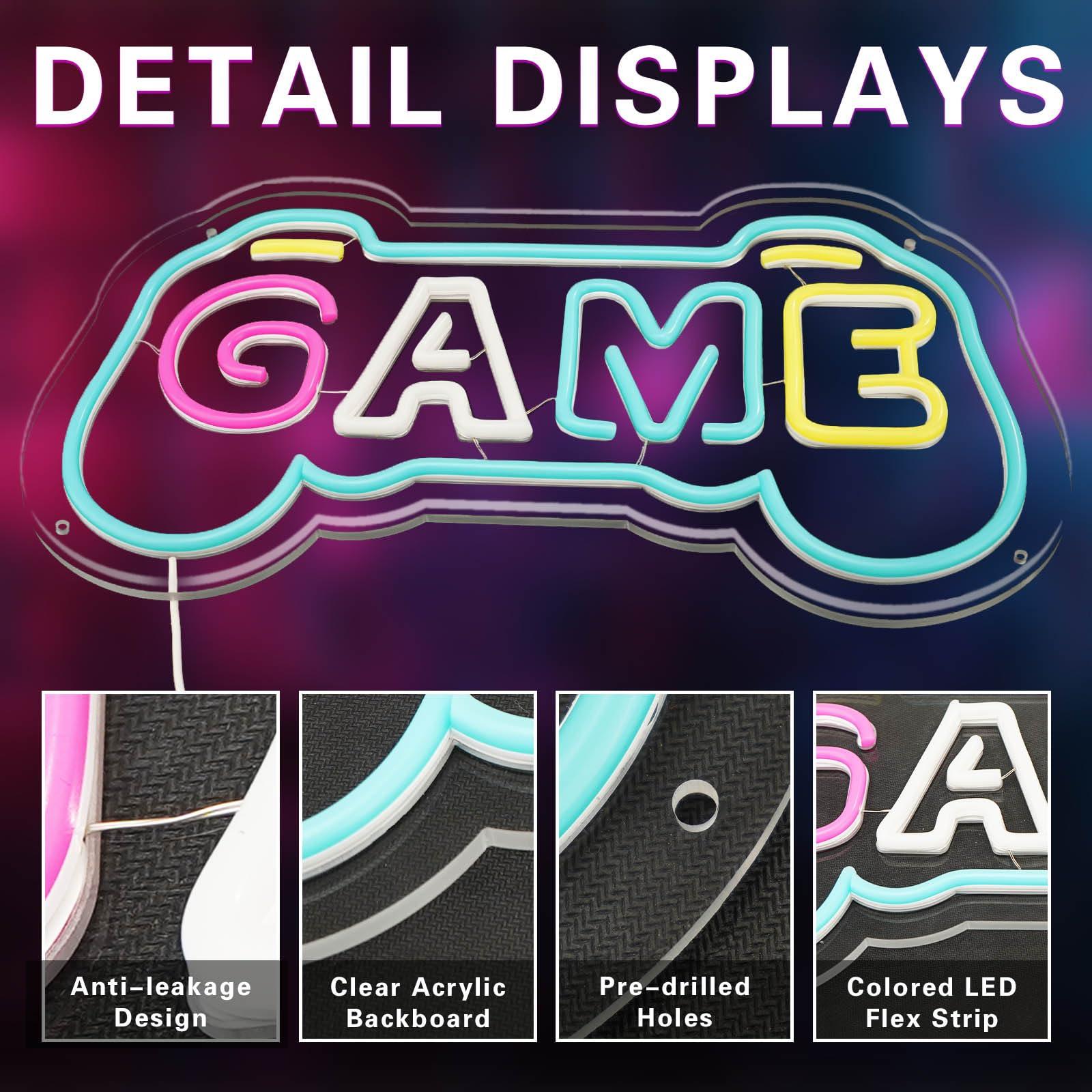 Неоновая вывеска для геймерско – обзор и цена Gaming Accessories Boys