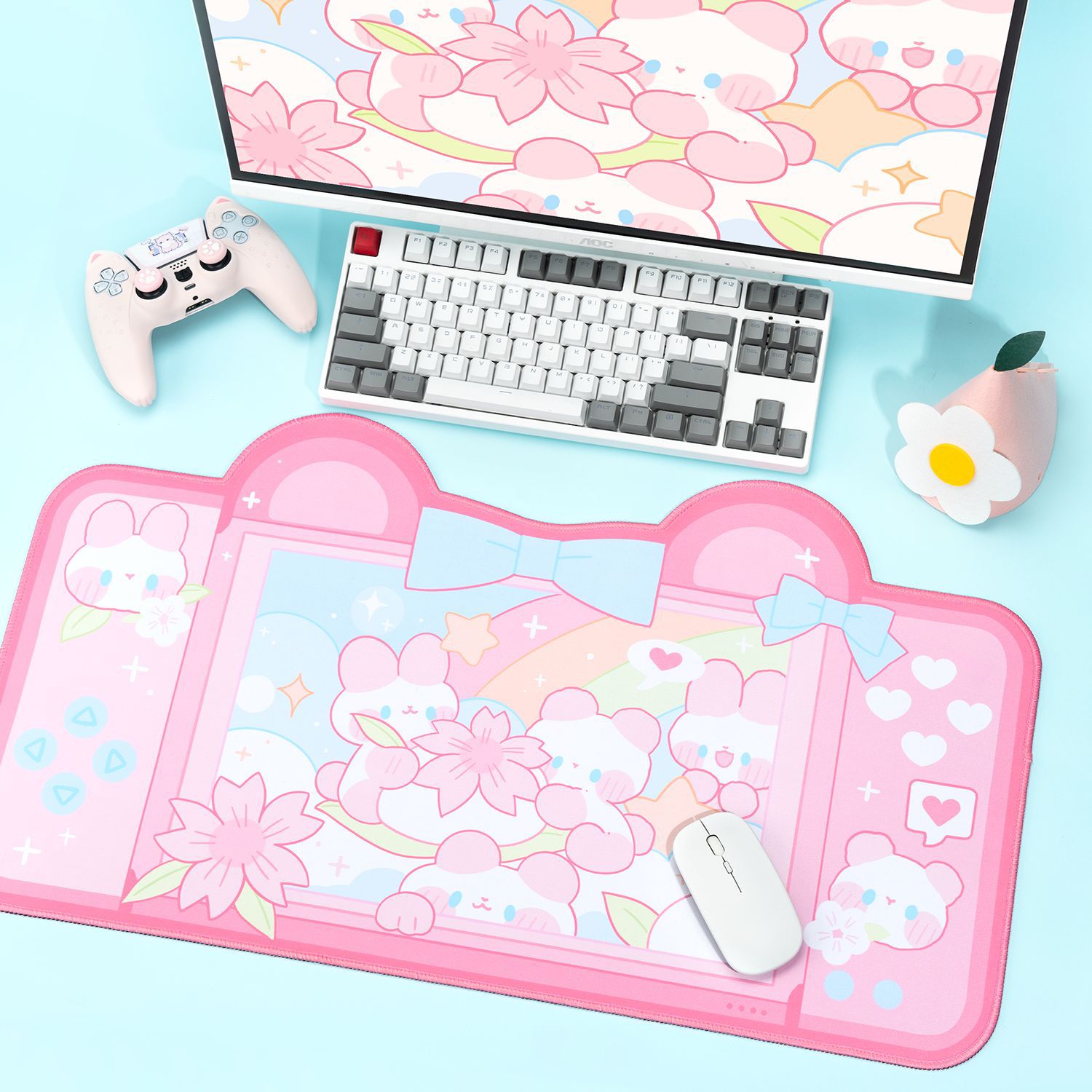 Очень большой симпатичный игро – обзор и цена Gaming Accessories Pink