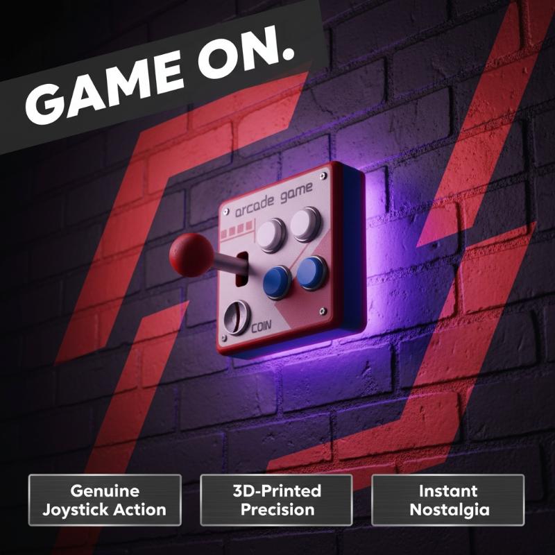 Ретро-кнопка для аркадных игр, – обзор и цена Gaming Accessories Wall